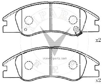 58101-2FA10 Brake pad set for hyundai&kia 