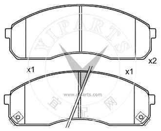 0K56A-33-23Z Brake pad set for hyundai&kia 