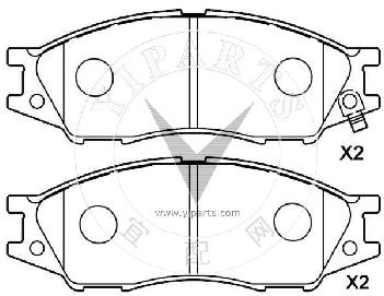 41060-6N091 Brake pad set for NISSAN 