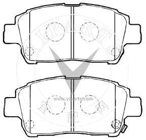 04465-17100 Brake pad set for TOYOTA 
