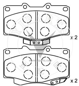 04491-35160 Brake pad set for TOYOTA 