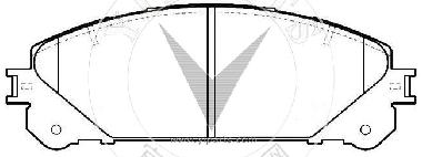04466-48120 Brake pad set for TOYOTA 