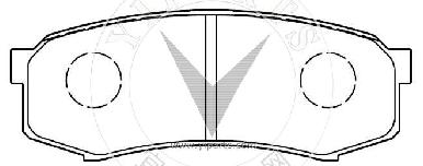 04466-60060 Brake pad set for Isuzu 