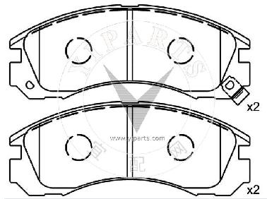 MB857837 Brake pad set for Mitsubishi 