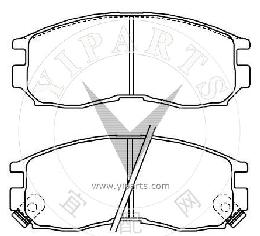 MB857837 Brake pad set for Mitsubishi 
